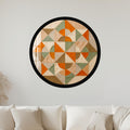 Desert Geometry with gold frame
