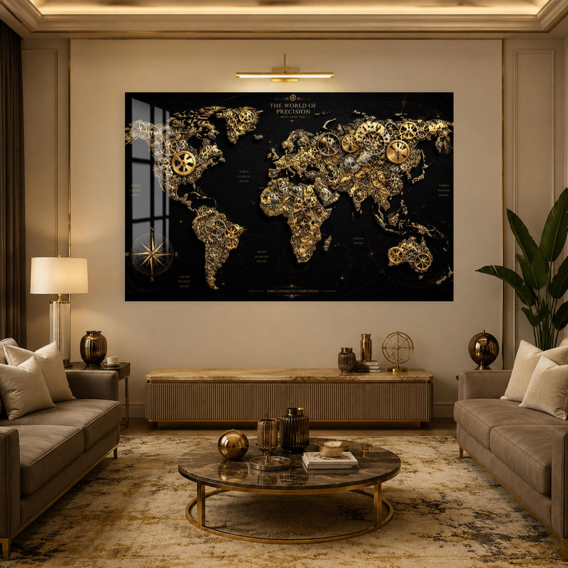 Clockwork World Map lifestyle view