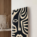 Artronauts Glass Print Midnight Tribal Faces Glass Wall Art