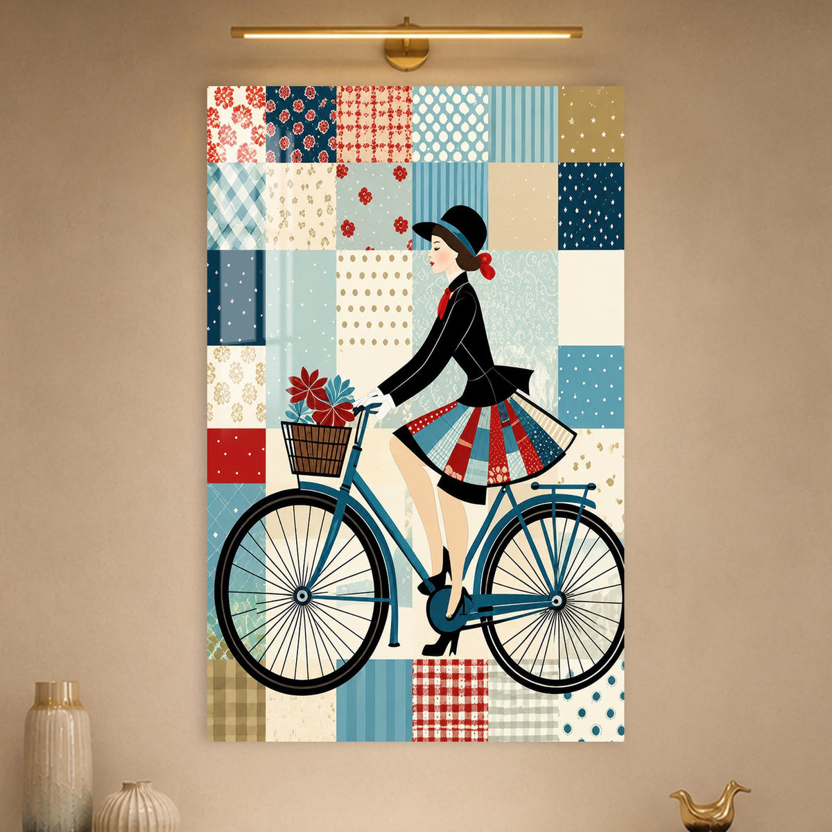 Vintage Bicycle Day in a modern room