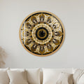 Art Deco Crystal Star Mosaic with gold frame