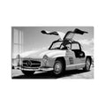 Artronauts Glass Print Classic Gullwing Mercedes Glass Wall Art