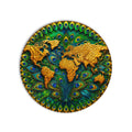 Peacock World Map product shot on white background