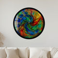 Kaleidoscope Spiral with black frame