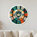 Retro Mosaic Dial with white frame