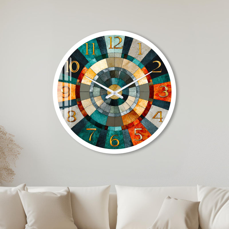 Retro Mosaic Dial with white frame
