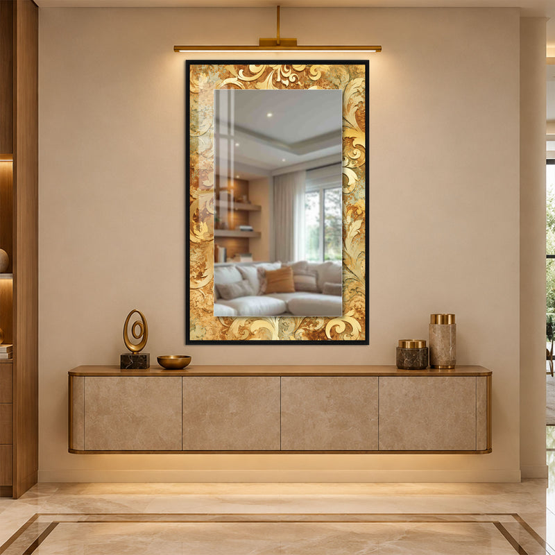Gilded Baroque Flourish with gold frame