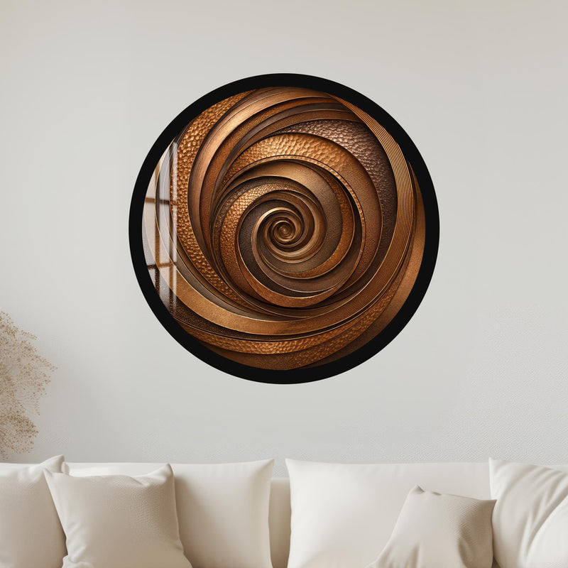 Bronze Spiral with black frame