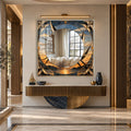 Gilded Twilight with white frame