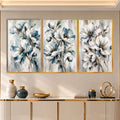 Blue Blossom II with gold frame