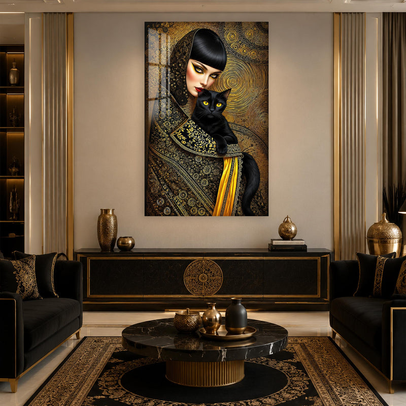 Golden Feline Muse lifestyle view
