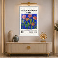 Kusama Floral Reverie with white frame