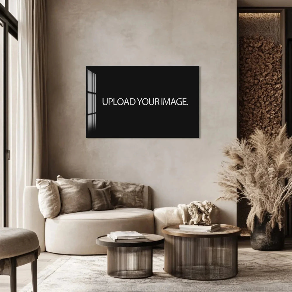 TeeInBlue Customizer Landscape / W / 72x46 cm | 28.3"x18.1" Custom Glass Print Wall Art