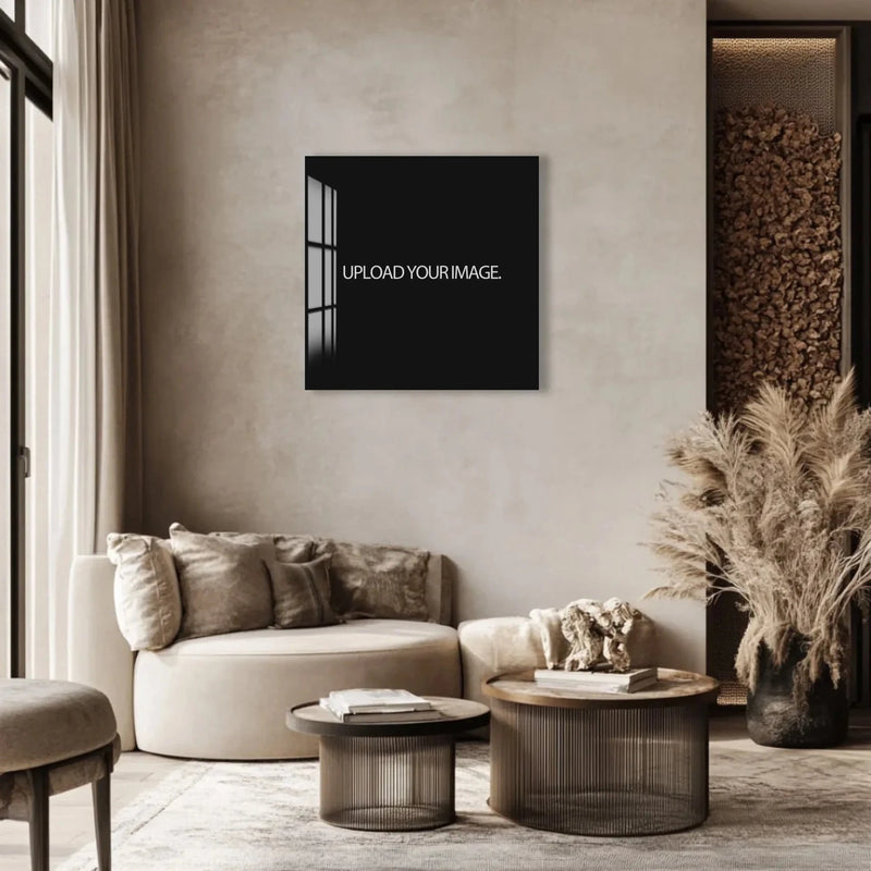 TeeInBlue Customizer Square / Wh / 50x50 cm | 19.7"x19.7" Custom Glass Print Wall Art