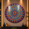 Bohemian Kaleidoscope — tempered glass, ultra HD print, ready to hang