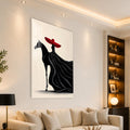 Crimson Hat Elegance lifestyle view