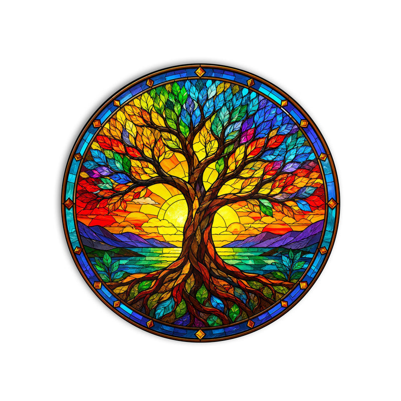 Rainbow Tree Of Life product shot on white background