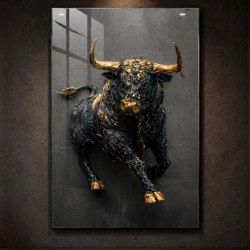 Golden Charging Bull lifestyle view
