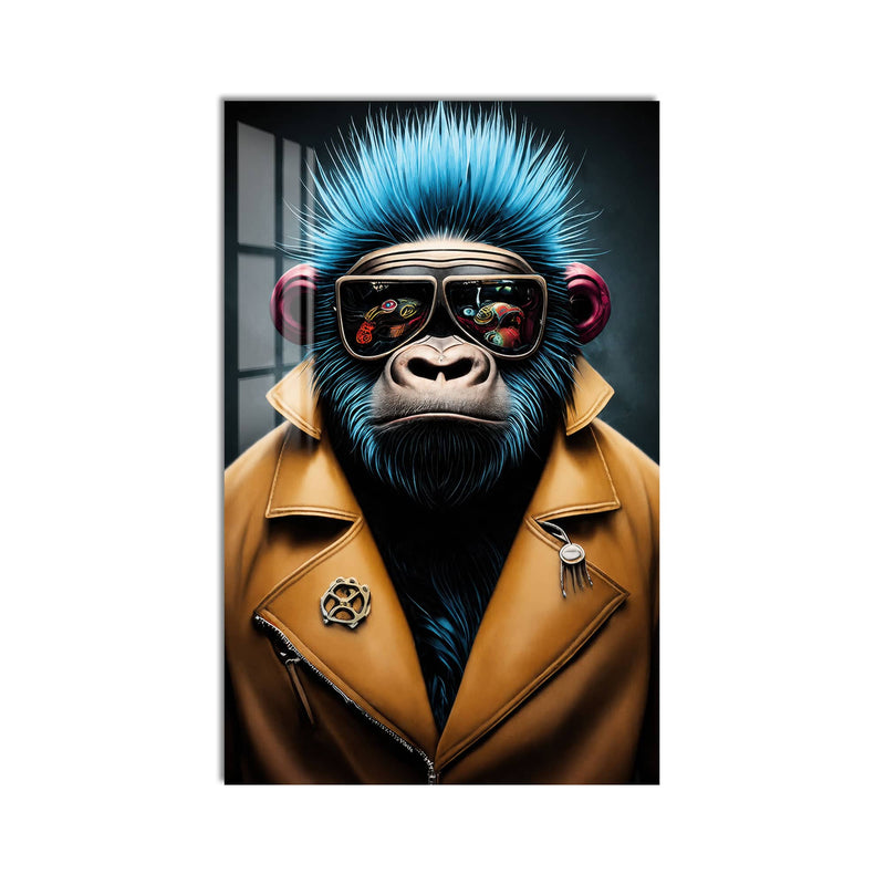 Artronauts Glass Print Cyber Gorilla Glass Wall Art
