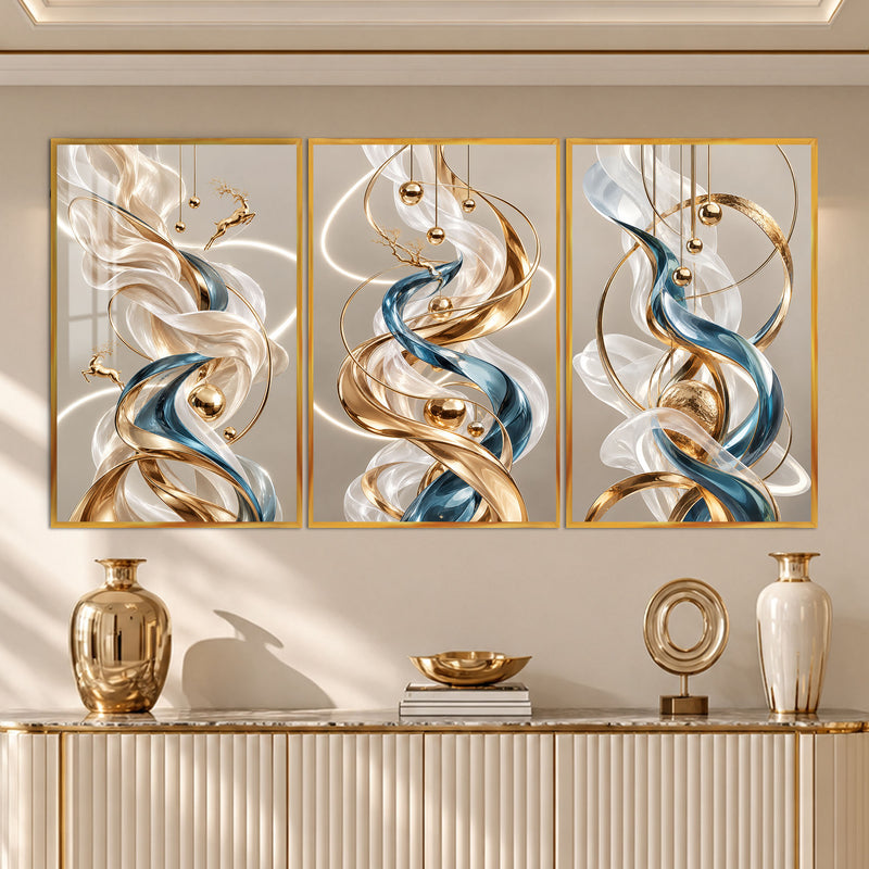 Golden Ribbon with gold frame