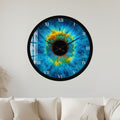 Electric Blue Iris with black frame