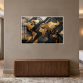 Gilded World Atlas with white frame
