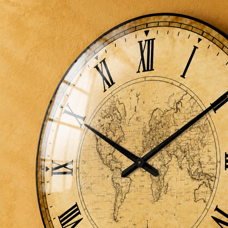 Vintage World Map lifestyle view
