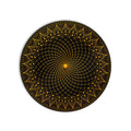 Golden Vortex Mandala product shot on white background