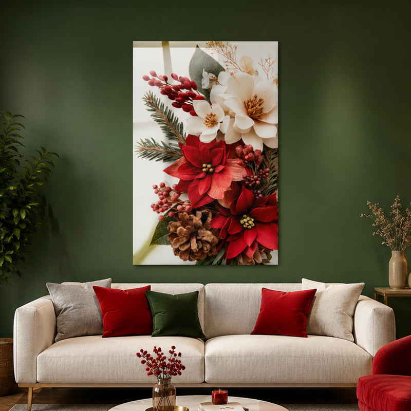 Festive Poinsettia Bouquet lifestyle view