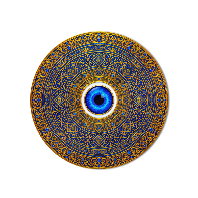 Royal Blue Guardian Eye product shot on white background