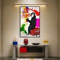 Follow Your Dreams Chimp with walnut frame
