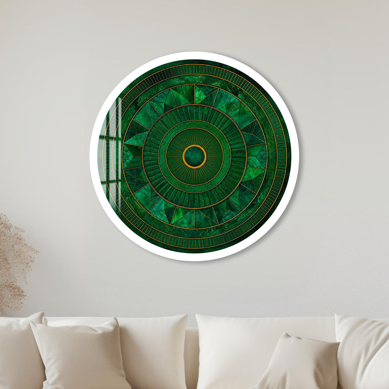 Emerald Deco Radiance with white frame
