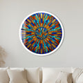Crystal Starburst Sunburst with white frame