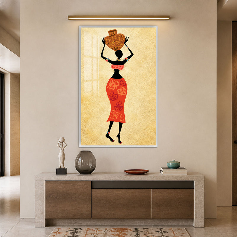 The Water Bearer with white frame