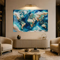 Azure Marble World Map lifestyle view