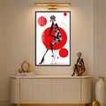 Polka Dot Elegance with black frame