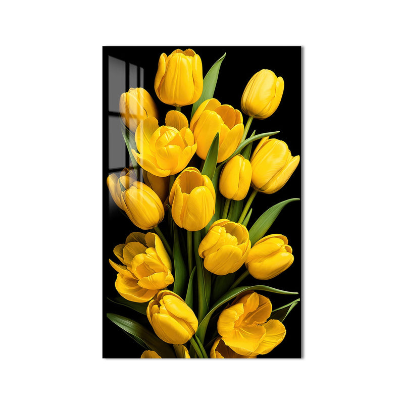 Golden Tulip Bouquet product shot on white background