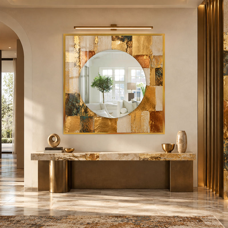 Gilded Mosaic with black frame
