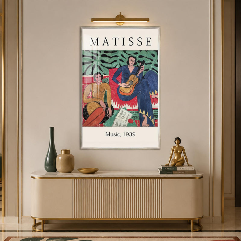 Matisse Music 1939 with silver frame