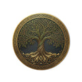 Celtic Gold Tree Of Life product shot on white background