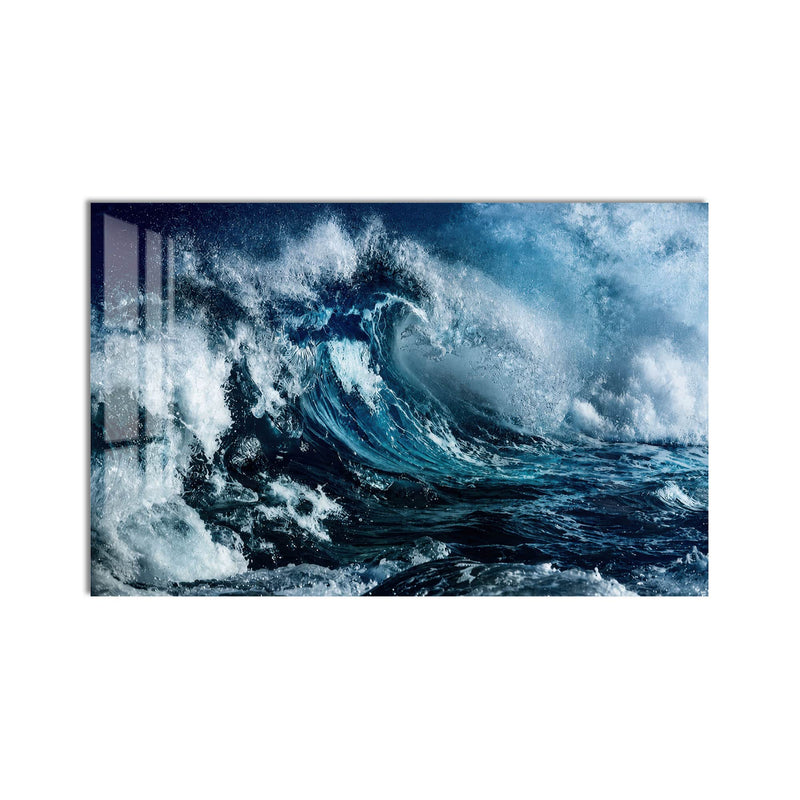 Artronauts Glass Print Powerful Ocean Wave Glass Wall Art