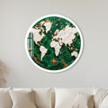 Emerald Marble World with white frame