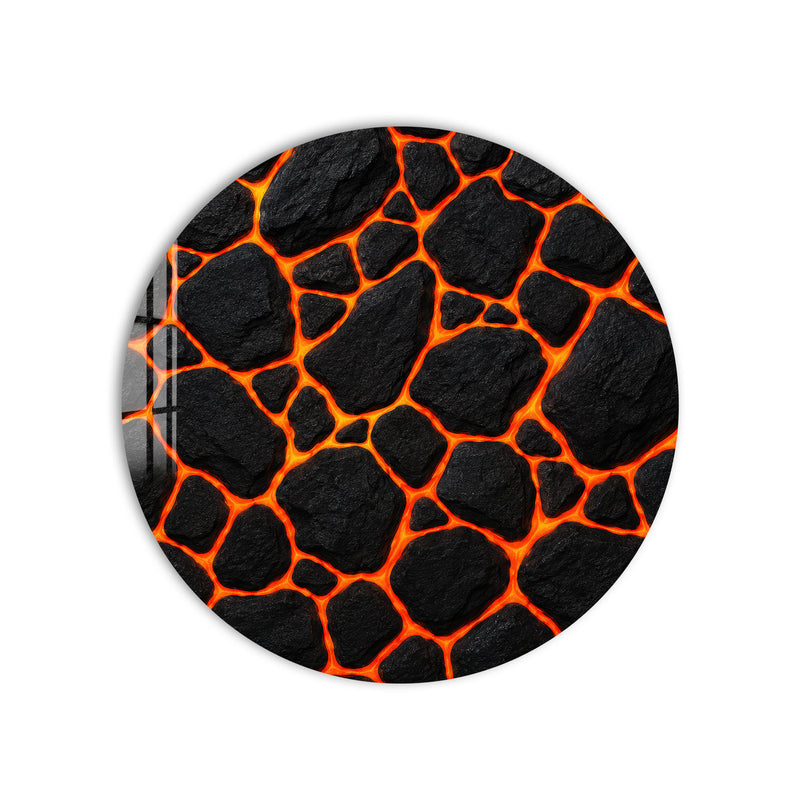 Molten Lava Stone product shot on white background