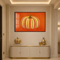 Dotted Harvest Pumpkin with black frame
