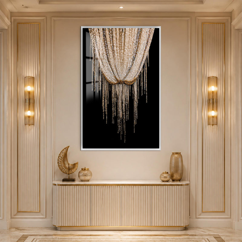 Crystal Cascade with white frame