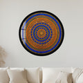 Sahara Mandala with gold frame