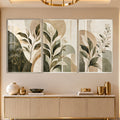 Botanical Harmony with silver frame