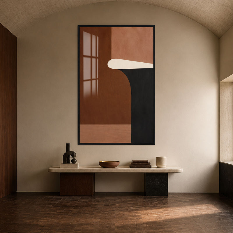 Modern Earth Forms with black frame