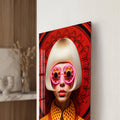 Artronauts Glass Print Neon Retro Vision Glass Wall Art