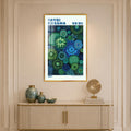 Kusama Floral Constellations with gold frame